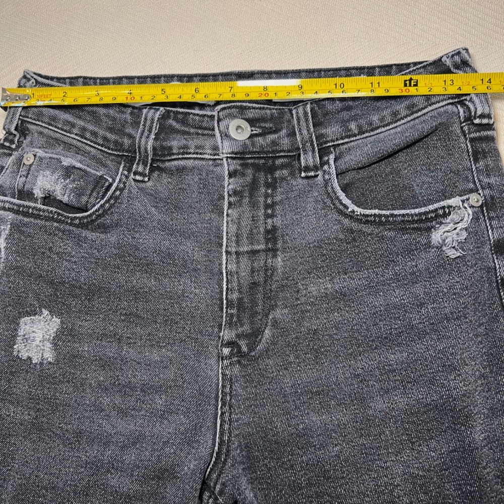 Pilcro and the Letterpress Relaxed Straight Cropped Jeans Distressed 27 - Picture 8 of 11